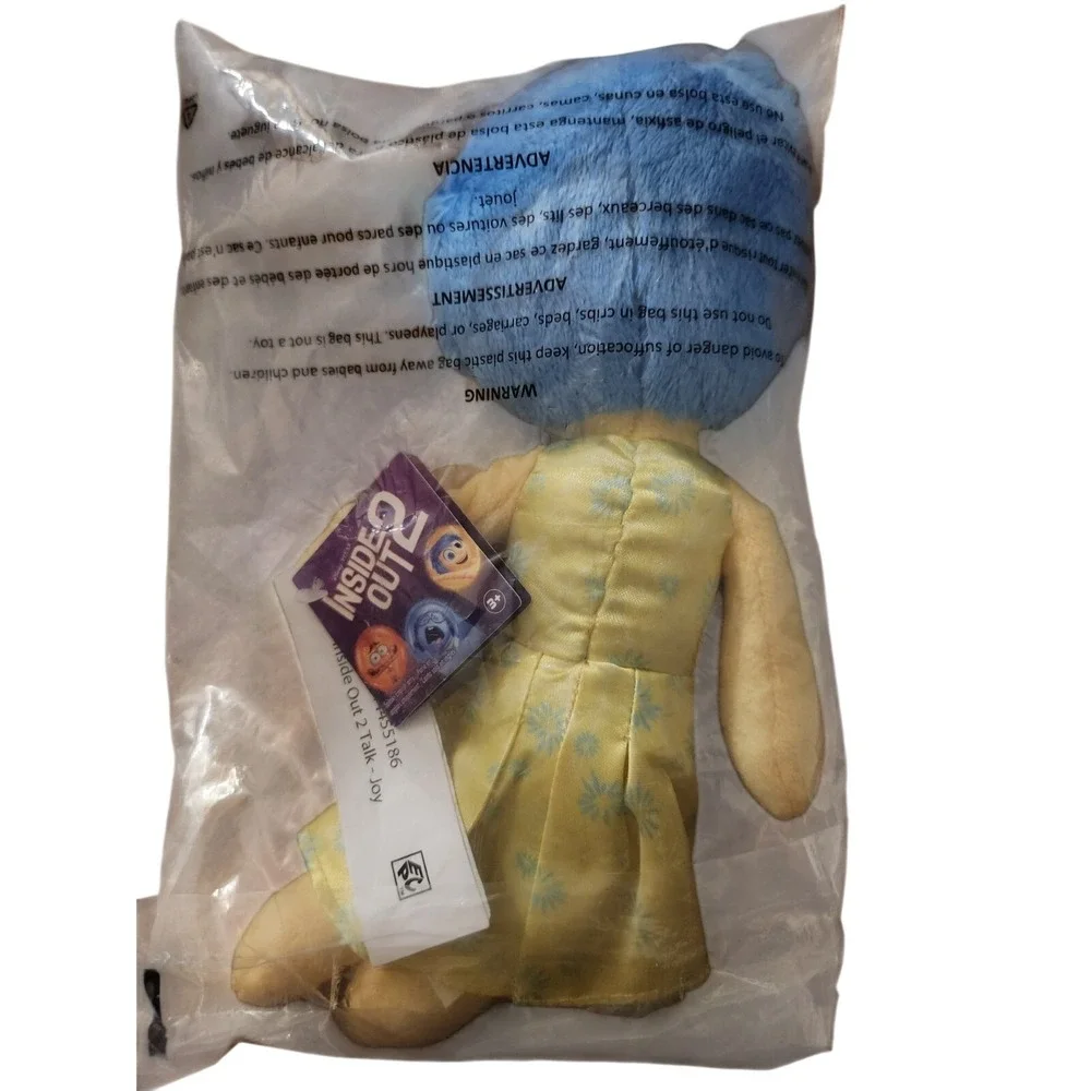 DISNEY‎ Joy Doll Plush Inside Out Pixar Talking NEW